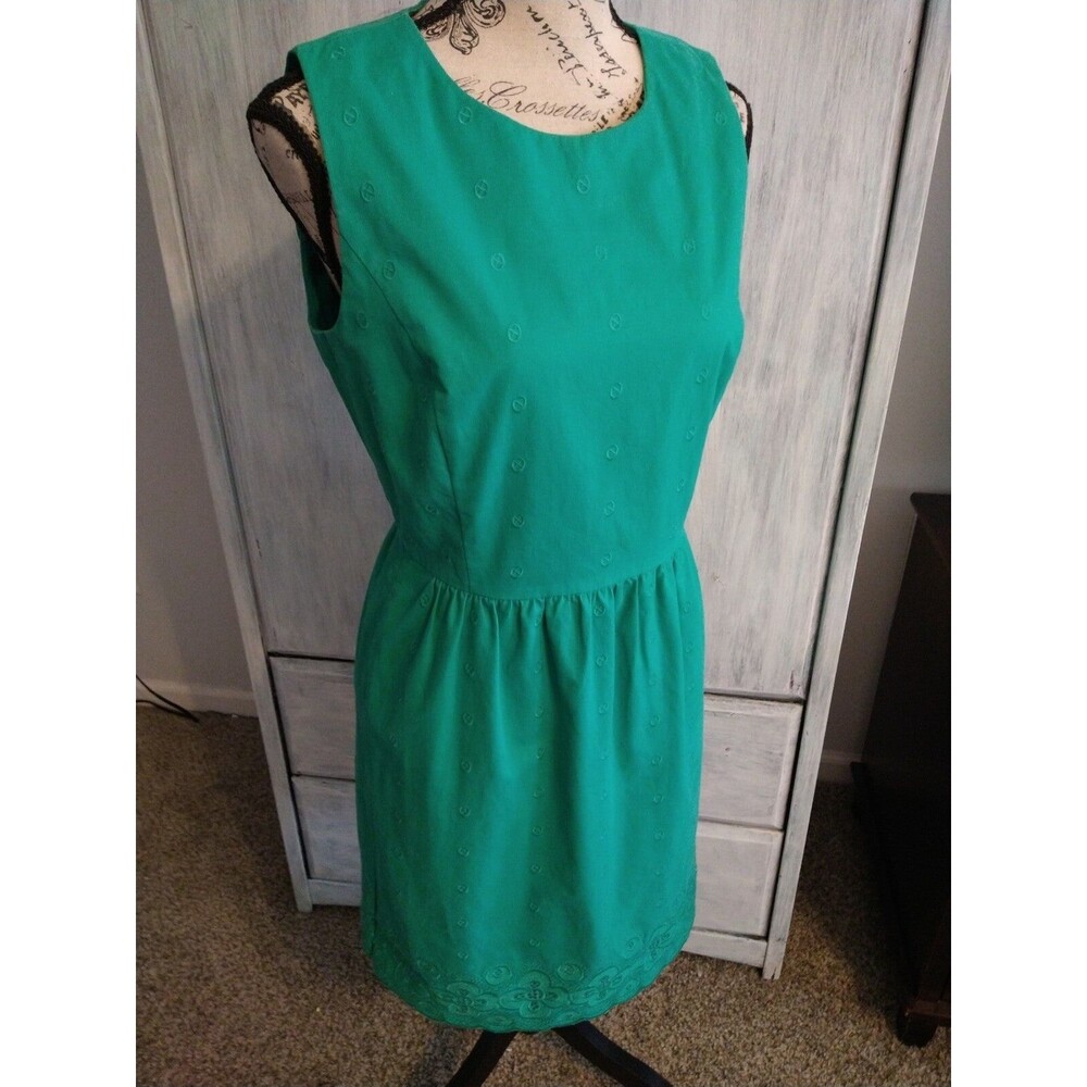 Vineyard vines embroidered dress size 4 Beachy Summer Classic sleeveless green - Picture 5 of 12